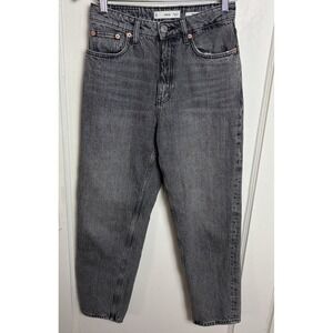 MNG Mango Gray Acid Wash Mom Jean Size 2